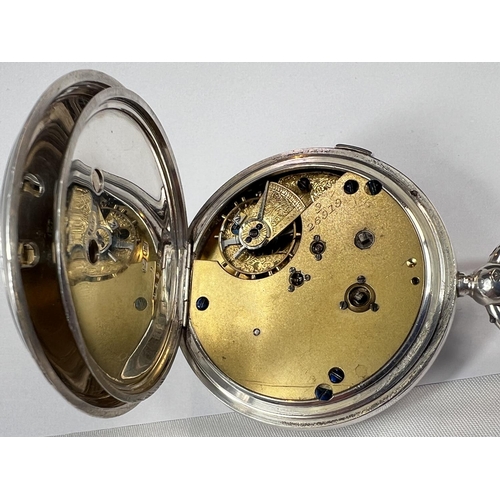 766 - A MARINE Decimal Chronograph serial no. 26919, silver case, Chester 1927.