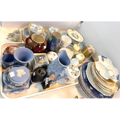 562 - A collection of Wedgwood jasperware, Carlton ware and other ceramics.