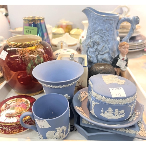 562 - A collection of Wedgwood jasperware, Carlton ware and other ceramics.