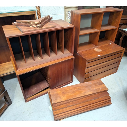 882 - Mid 20th century Teak Designer Royal System Wall Shelves, chest etc., Paul Cadovins for Cado, Denmar... 