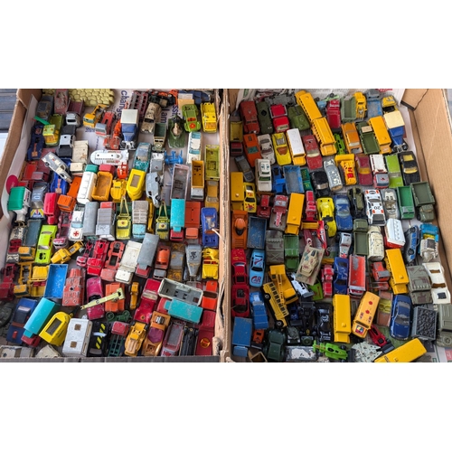 362 - A large collection of vintage Lesney Matchbox and other various cars etc