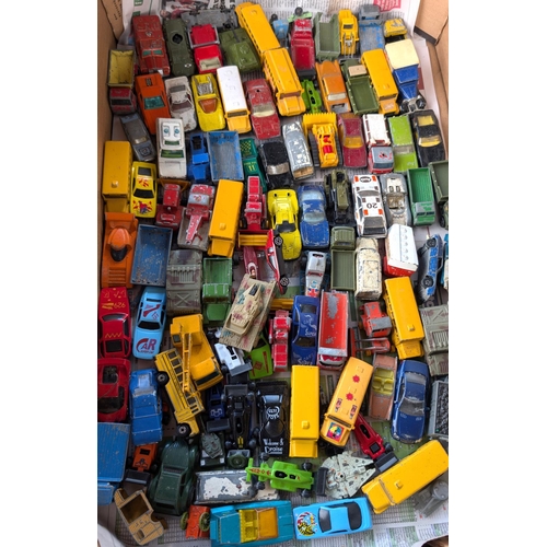 362 - A large collection of vintage Lesney Matchbox and other various cars etc