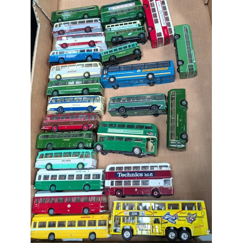 369 - A collection of EFE diecast buses and other loose vehicles.