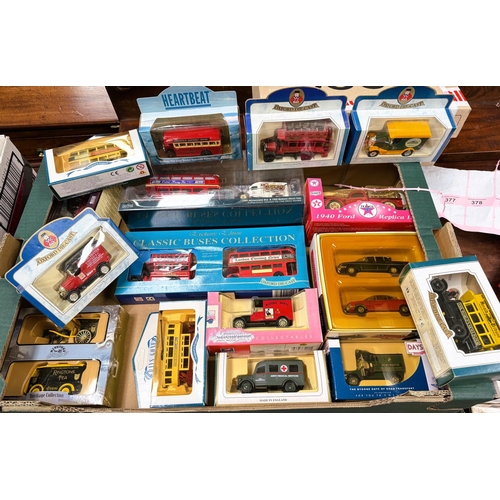 377 - A good collection of boxed 'Days Gone' and other diecast vehicles.