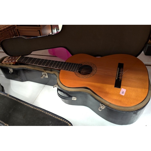 391 - A Cortex classical acoustic guitar with nylon strings