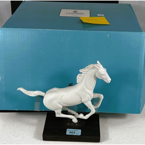 403 - Lladro, a white matt porcelain figure of a horse, 