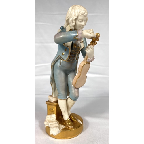 584 - Royal Worcester: a porcelain figure 'The Violinist', 1847, 20cm