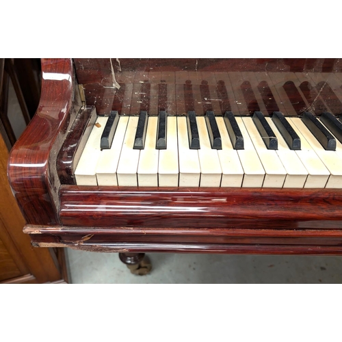 872 - An early 20th Century Gaveau Paris baby grand piano