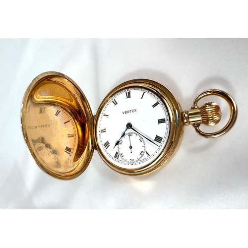 667 - A NIELLO cased watch circa 1920 and a VERTEX hunter pocket watch.