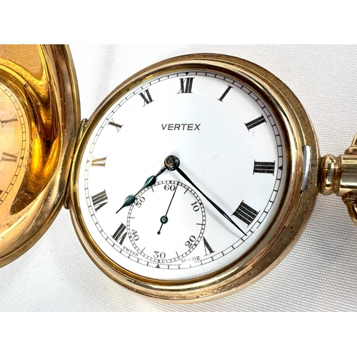 667 - A NIELLO cased watch circa 1920 and a VERTEX hunter pocket watch.