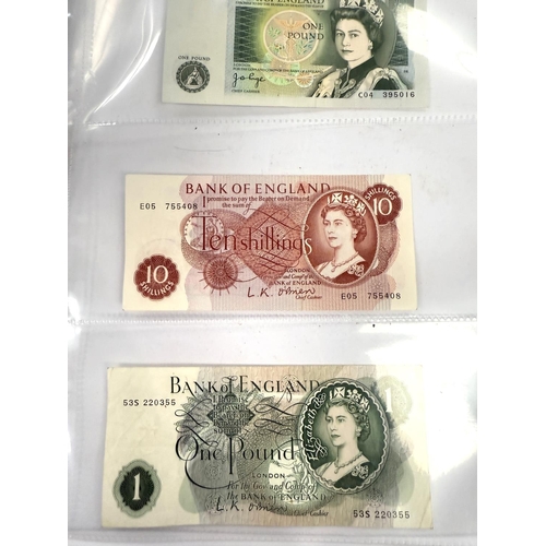 279 - EIRE: Provincial bank £1 1926, cancelled banknote and a collection of GB banknotes.