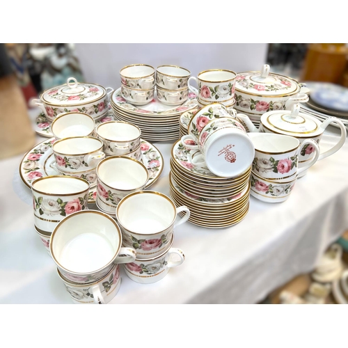 421A - A 37-piece Royal Worcester Royal Garden dinner service teapot plates, etc.