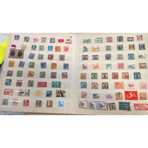 184 - A collection of Chinese stamps on 8 pages.