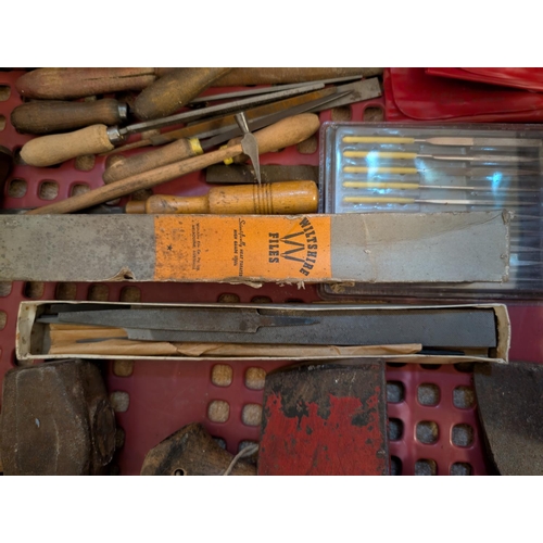 13 - Hand tools, a collection of stubs, and other files, Wiltshire etc, various sizes, and various hatele... 