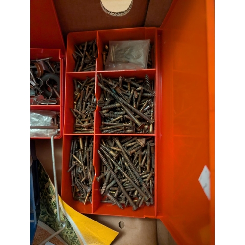 2 - A selection of various sizes of screws, springs, ball bearings, lead...