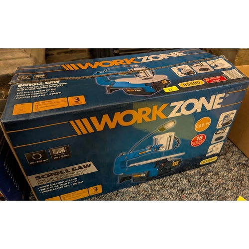 24 - A boxed Workzone scroll saw.