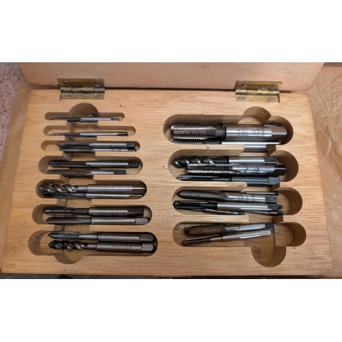 48 - Two cased sets of tapper pins and reamers and others, loose.