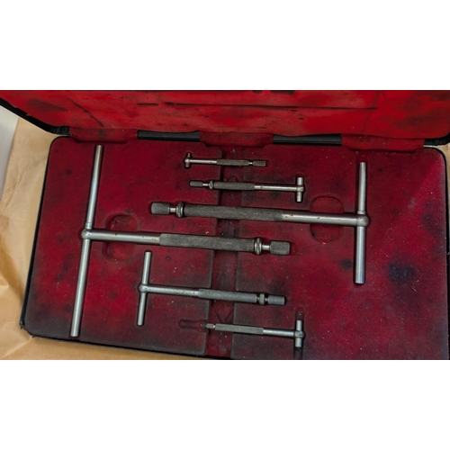 52 - A cased set of Lushington (one replacement) telescopic gauges.