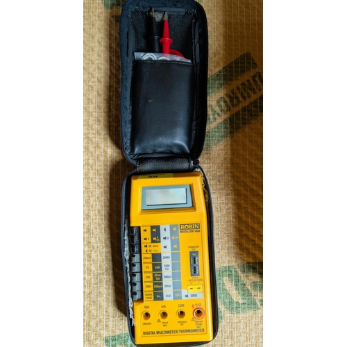 59 - A Robin model OM 140K digital micrometer/thermometer.