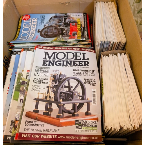 61 - A large collection of engineering magazines, engineers miniatures, model engineers work shop etc.