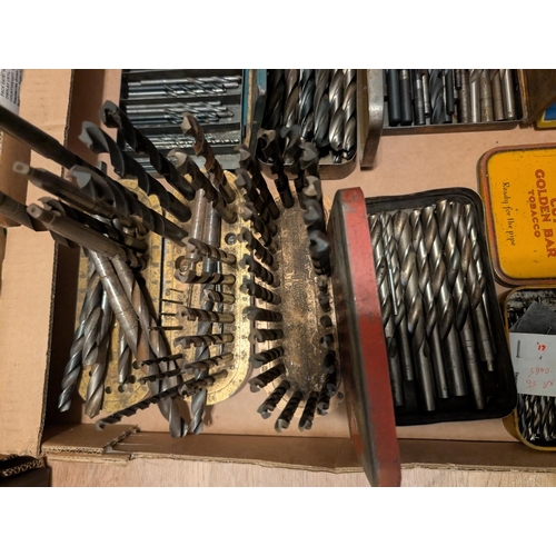 76 - A large collection of various drill bits, various sizes, in kits and loose.