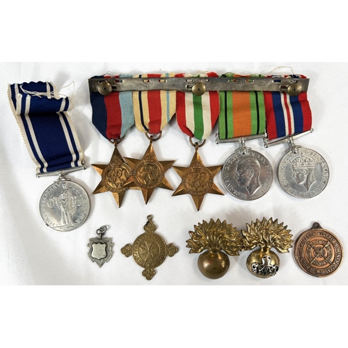 154 - WWII Group of 5 medals to Sergeant Harold Taylor, Grenadier Guard.  Exemplary Police Service Me... 