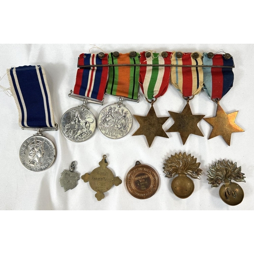 154 - WWII Group of 5 medals to Sergeant Harold Taylor, Grenadier Guard.  Exemplary Police Service Me... 