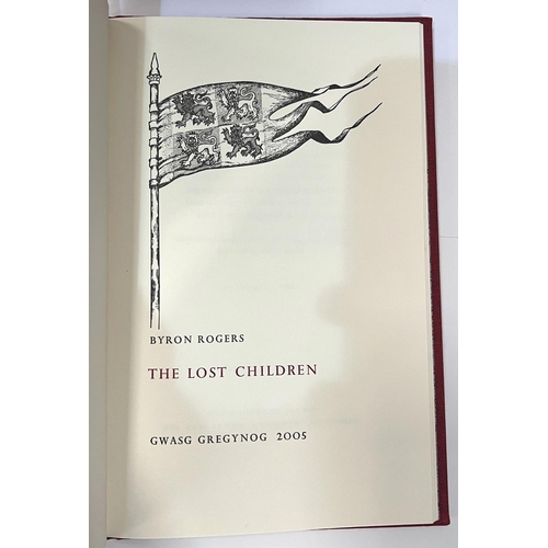 217 - GWASG GREGYNOG PRESS, 'The Lost Children' Byron Rogers, Anna Ravenscroft drawings, slip case, No 205