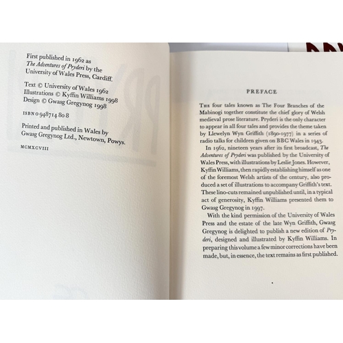 221 - GWASG GREGYNOG PRESS Pryderi, designed and illustrated by Kyffin Williams 1998 limited edition No 73... 