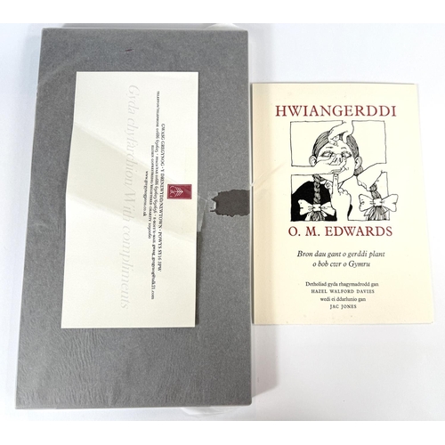 223 - GWASG GREGYNOG PRESS, Hwianerddi O. M. Edwards, limited edition still in original tissue cover with ... 