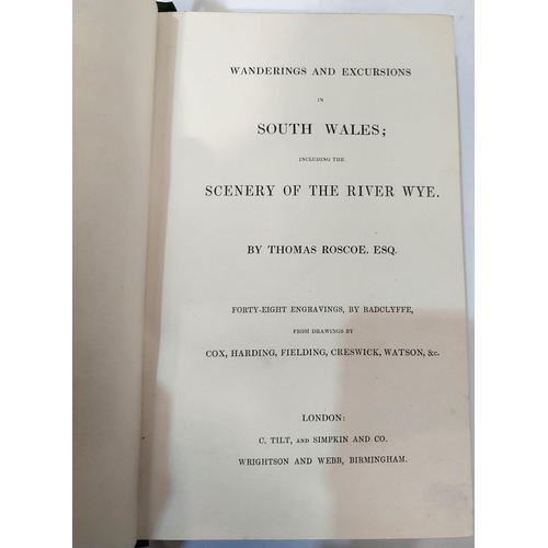 254 - ROSCOE (T.) - Wanderings in North Wales, engraved plates, 2v, 1836.