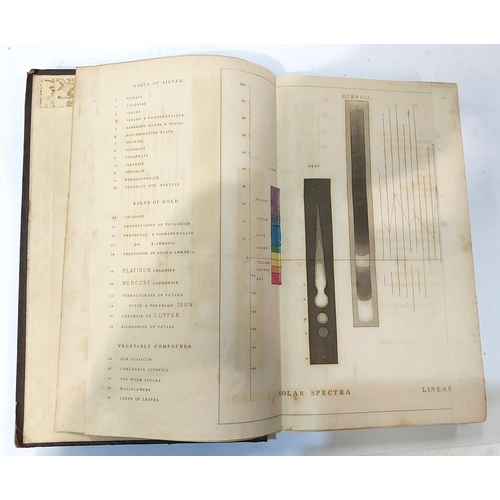 262 - HUNT (Robert) - Researches on Light, 1st ed. folding frontispiece, an early work on photograph, 1844... 