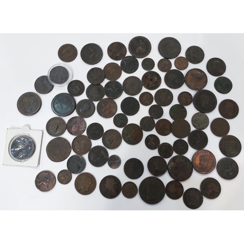 337 - A quantity of 18th/19th century GB copper coinage.