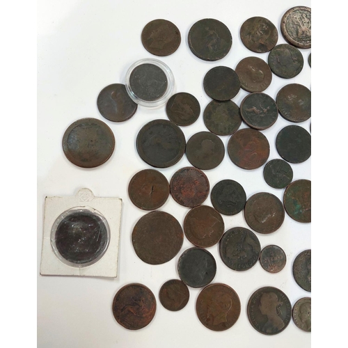 337 - A quantity of 18th/19th century GB copper coinage.