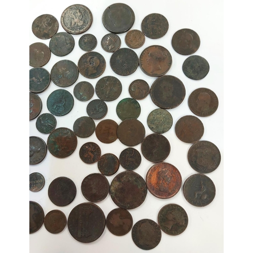 337 - A quantity of 18th/19th century GB copper coinage.