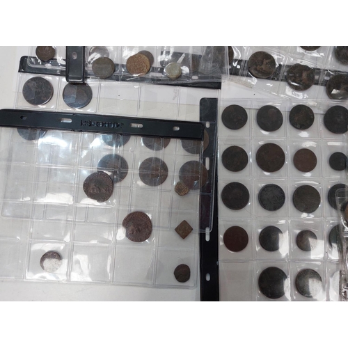 342 - A quantity of GB QV pennies and other coins.