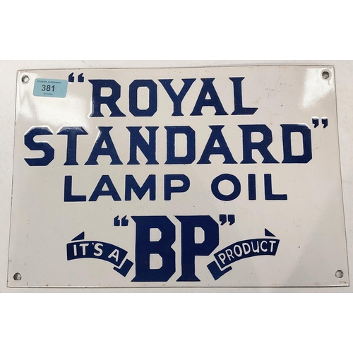 381 - An enamel sign 