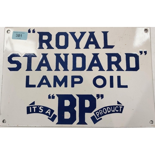 381 - An enamel sign 