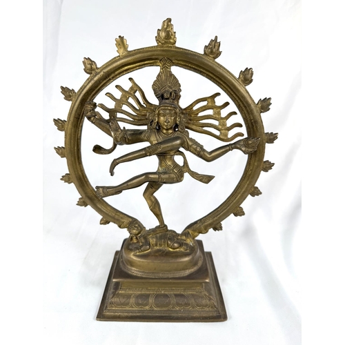 444 - A late 19th/early 20th Century Indian bronze figure of Shiva, height 30cm.