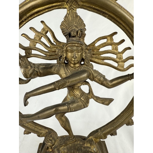 444 - A late 19th/early 20th Century Indian bronze figure of Shiva, height 30cm.