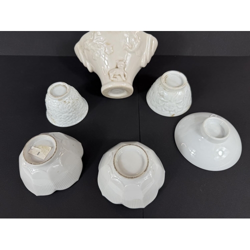 460B - A collection of Chinese blanc de chine ceramics.