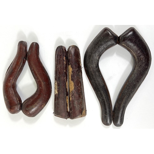 73 - 3 cased amber and Meerschaum cigar/cheroot holders.