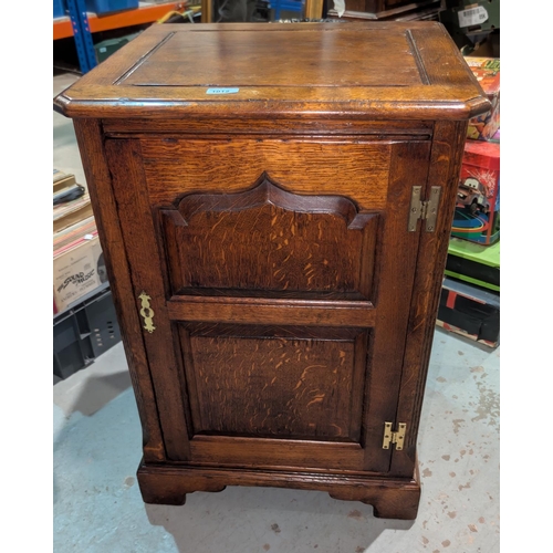 1012 - An oak Titchmarsh and Goodwin style cabinet and a similar shelf unit