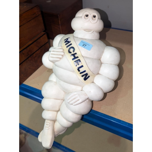 27 - A vintage Michelin Man advertising figure 46cm.