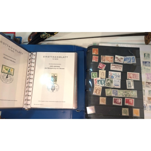 396 - An album of late 19th/early 20th Century Swedish stamps and another of German 1970's covers.