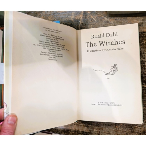 294 - Roald Dahl 'The Witches' 2nd printing hardback with dust jacket (clipped)