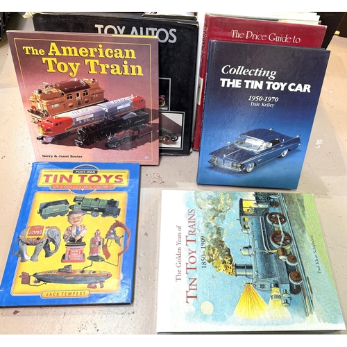 275A - A collection of books on vintage tin plate and toys.