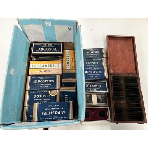 360 - A large selection of boxed glass celluloid viewing cards in boxed sets of 1928 Isle of Man and shipw... 