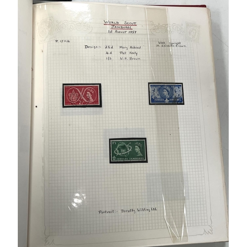 393 - An album of 1953-1970 QEII pre-decimal stamps, mostly empty Stanley Gibbons annual and an internatio... 