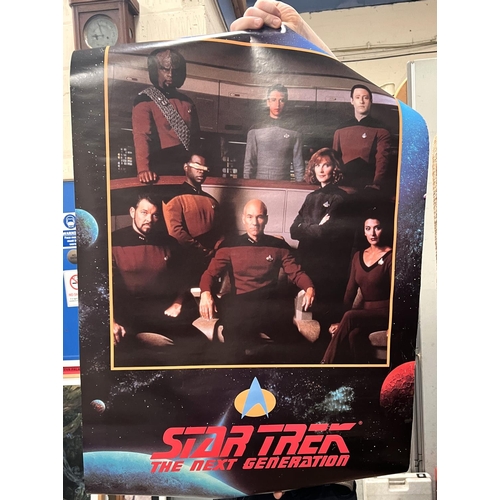 133 - A collection of Star Trek next generation vintage posters.